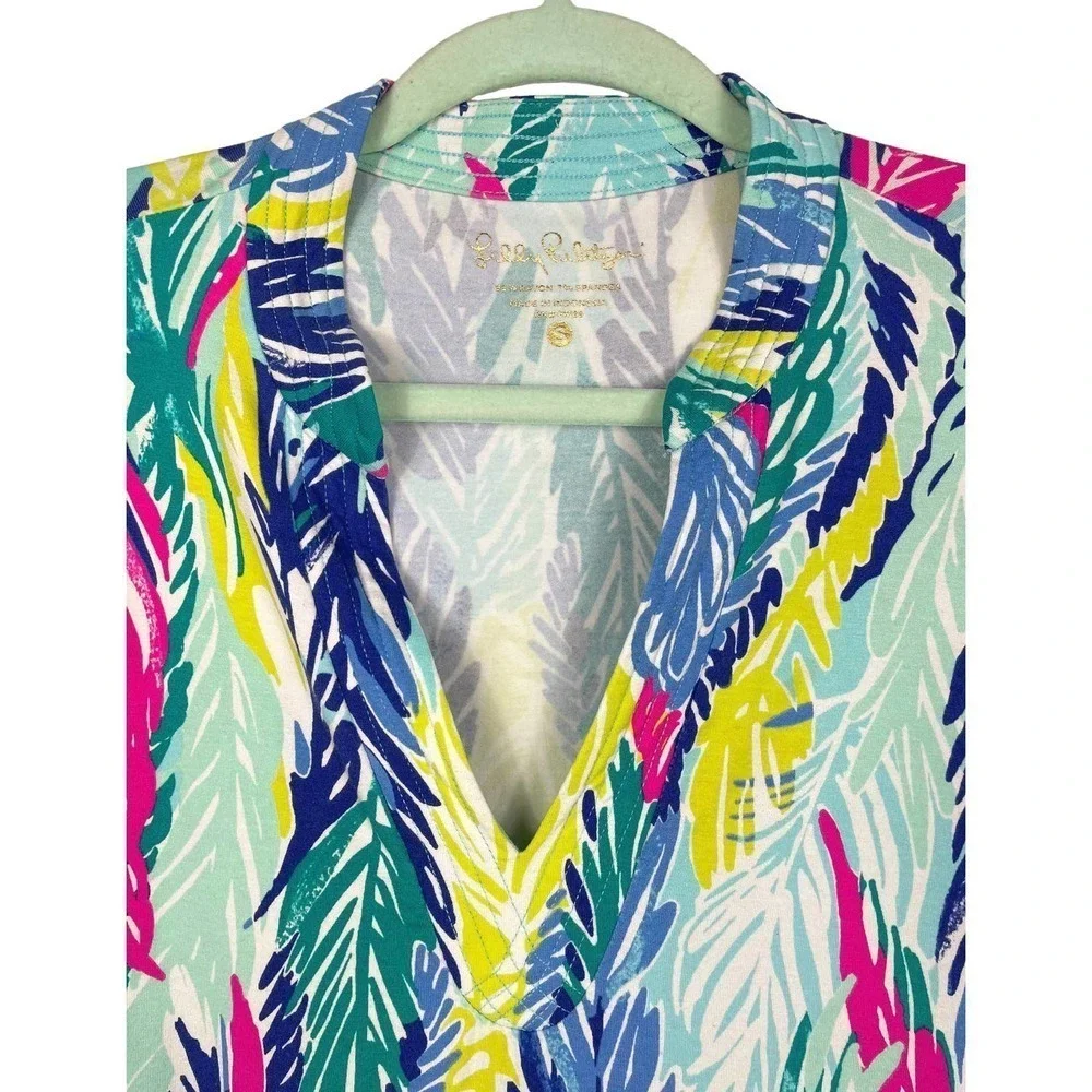 Lilly Pulitzer Vero Tunic Light As A Feather Top Small UPF 50+ Beach Casual - Picture 3 of 9